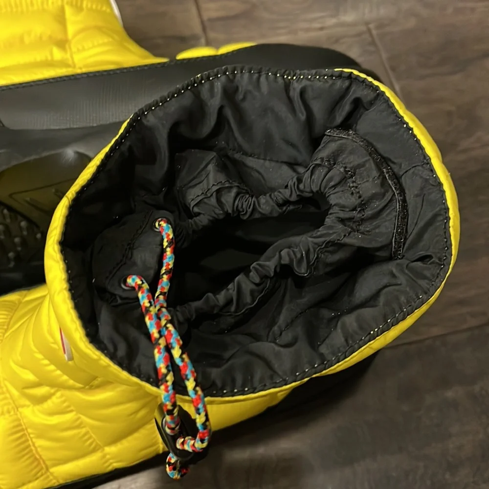 The North Face Yellow and Black Men's Rain & Snow Boots